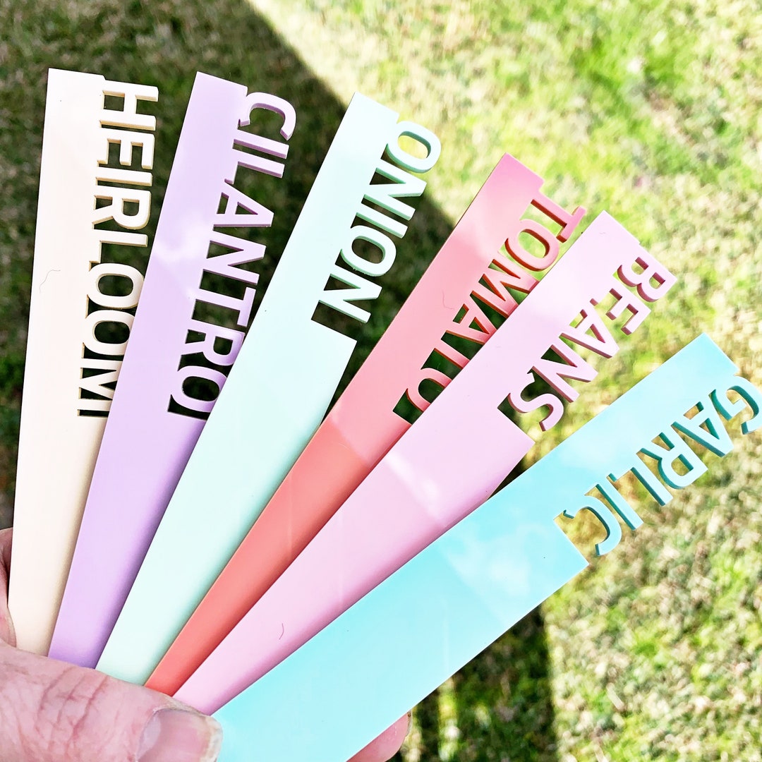 Custom Plant Label Stakes 5 Plant Stakes Plant Marker Plant Names