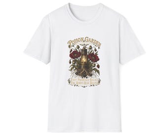 They Promised Relief — Poison Garden Research Department White T-Shirt | Vespera Morrigan