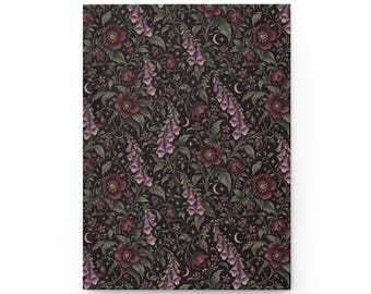 Midnight Poison Garden — Gothic Botanical Hardcover Journal
