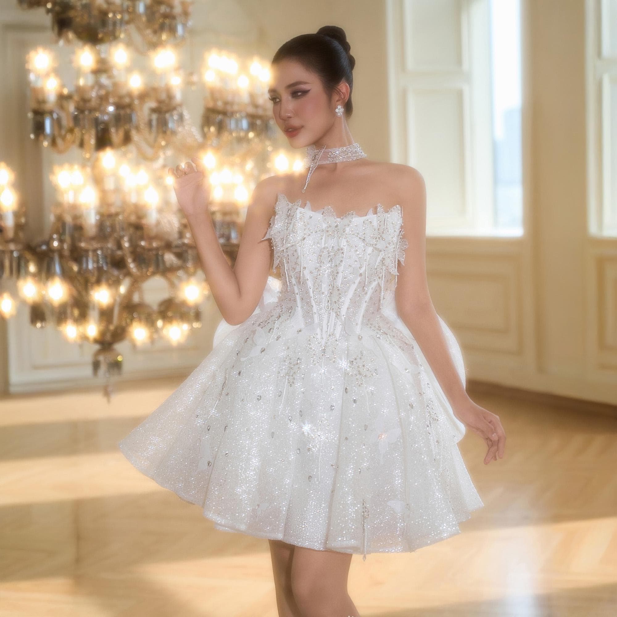 Glitter Dress White Off The Shoulder Tea Length Dress Crisscross Off The Shoulder  Glitter Mini Dress