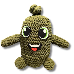 Kinda Big Dill Pickle Plush Toy Handmade And Unique