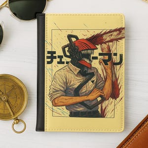 Chainsaw Man Manga Wallet with Color Anime Artwork | Stylish Bifold Wallet for Otaku and Manga Fans | Unique Chainsaw Man Gift