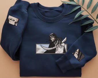 Sweat-shirt anime shinigami brodé, sweat à capuche manga japonais