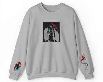 Sudadera Shadow Knight bordada, sudadera con capucha inspirada en el anime Solo Leveling