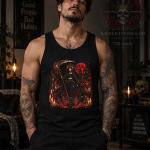 Red Skull Tank Tops - Etsy