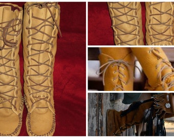 women's indian moccasin boots