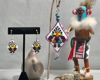 Eagle Dance Kachina 3 D Beaded Pod Pattern with bonus mini pattern