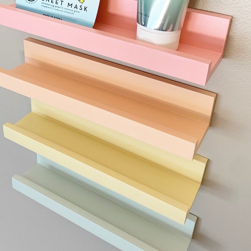 36 Colorful Painted Shelf Shelf Decor Nursey Shelves Etsy