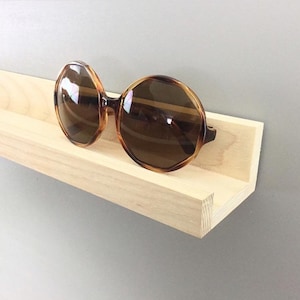 12&quot; 18&quot; 24&quot; 36&quot; Narrow Floating Ash Ledge Wood Shelf -  Wall Organizing - Home Decor - Home Organizer - Picture Ledge
