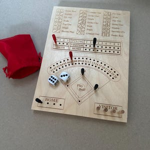 Baseball Tabletop Dice Game