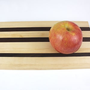 Striped Walnut and Maple Cutting Board - JTWoodworks