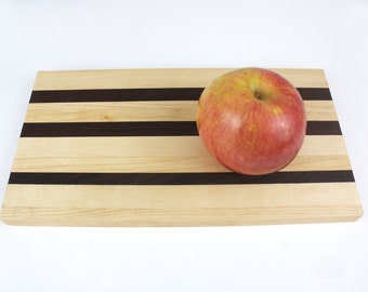 Walnut and Maple Striped Cutting Board