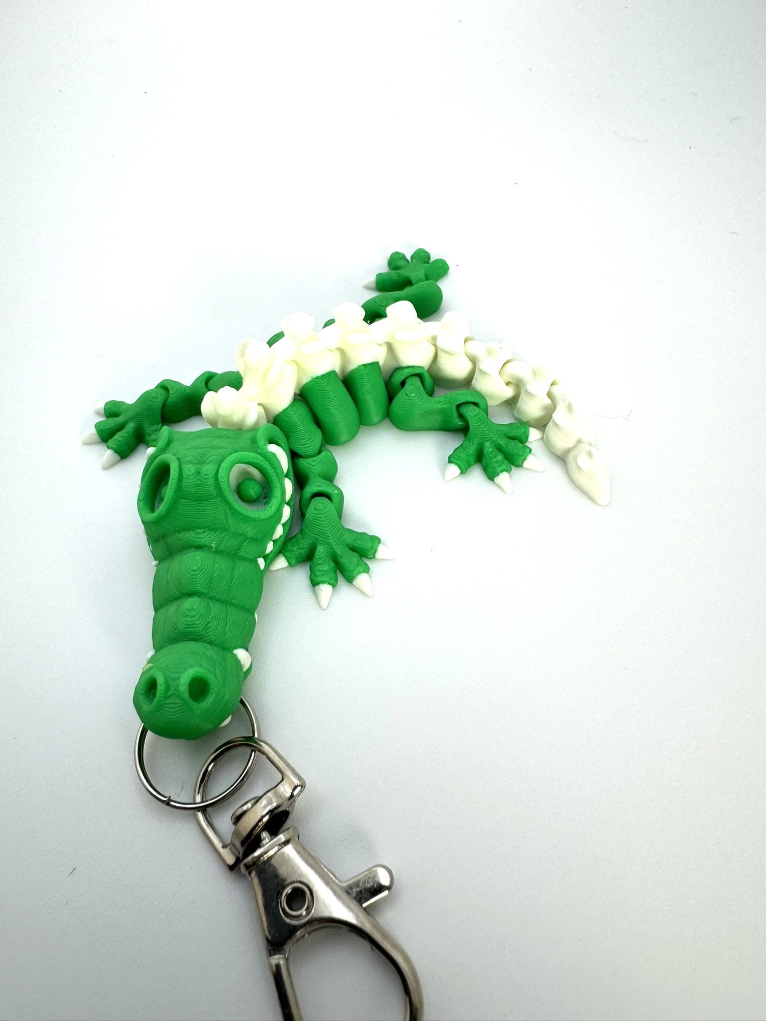 ワニの骨格キーホルダー：しなやかなワニのフィジェットトイ - Etsy 日本
