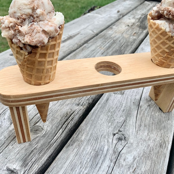 Ice Cream Cone Holder - Ice Cream Tray - Summer BBQ Party -  Dessert Display - Ice Cream Bar - Birthday - Centerpiece - Wedding