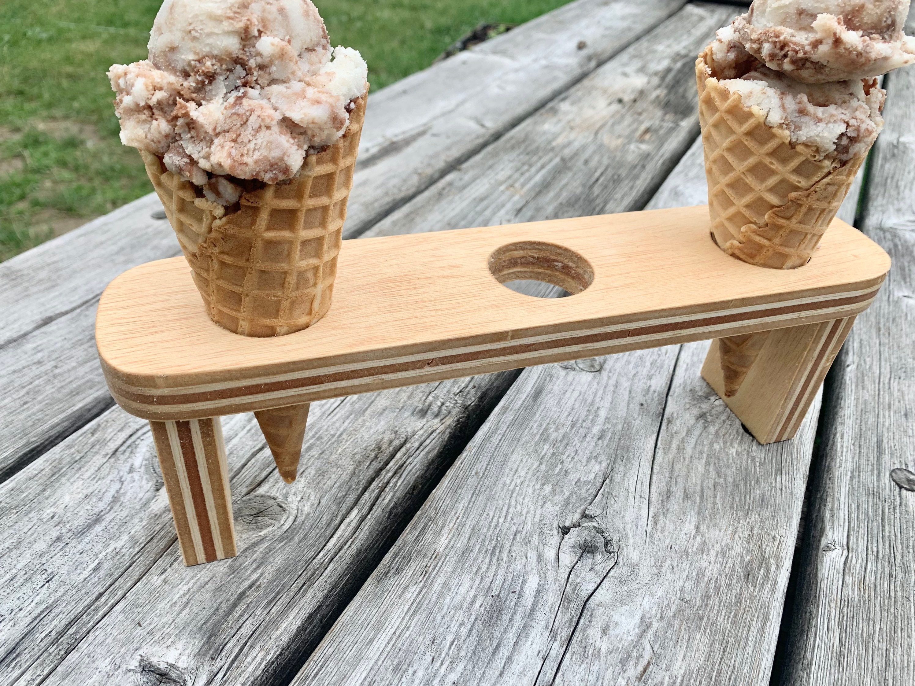 Ice Cream Cone Holder - Ice Cream Tray - Summer BBQ Party - Dessert Display  - Ice Cream Bar - Birthday - Centerpiece - Wedding