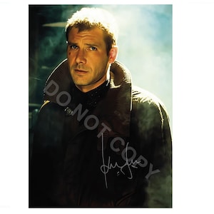 Harrison Ford Blade Runner Autograph Photo RP 12x8