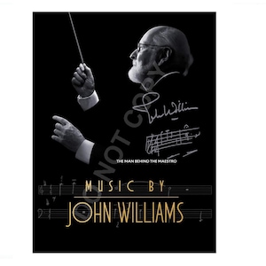 John Williams Composer Autograph Photo RP A4