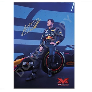 Max Verstappen F1 Autograph Photo RP 12x8