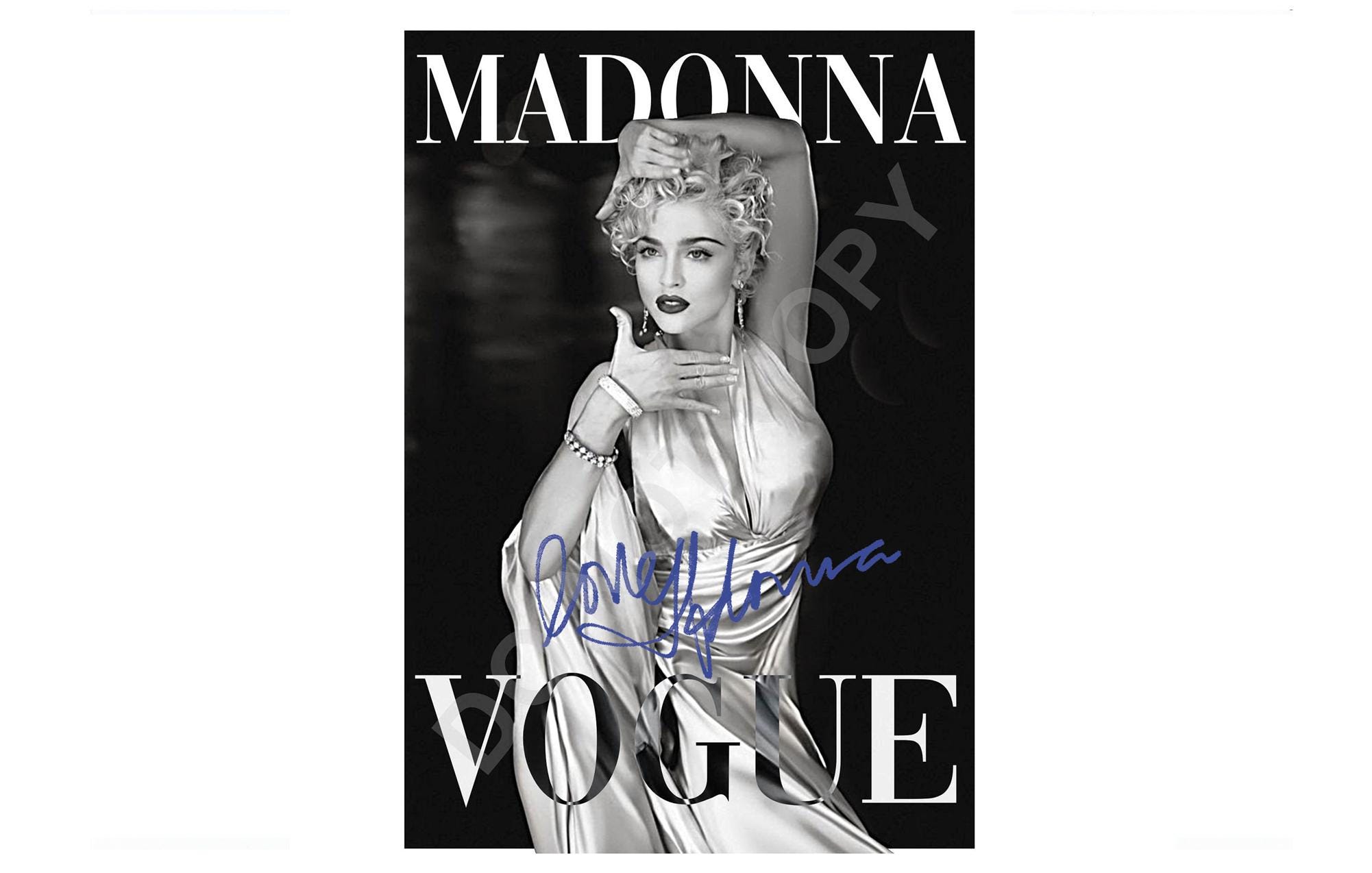 マドンナ　Madonna 直筆サイン入り オートグラフ フォトパネル　証明書付き マドンナ Madonna 直筆サイン入り オートグラフ フォトパネル