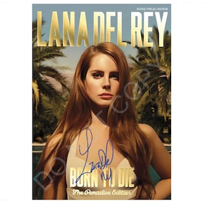 Lana Del Rey Born To Die Autograph Photo RP 12x8
