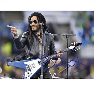 Lenny Kravitz Autograph Photo RP 12x8