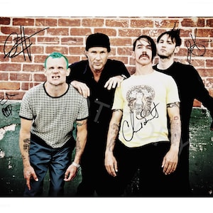 Red Hot Chili Peppers Autograph Photo RP 12x8