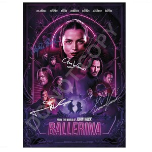 s*y様 アナ・デ・アルマス 直筆サイン入り フライヤー バレリーナ Ana