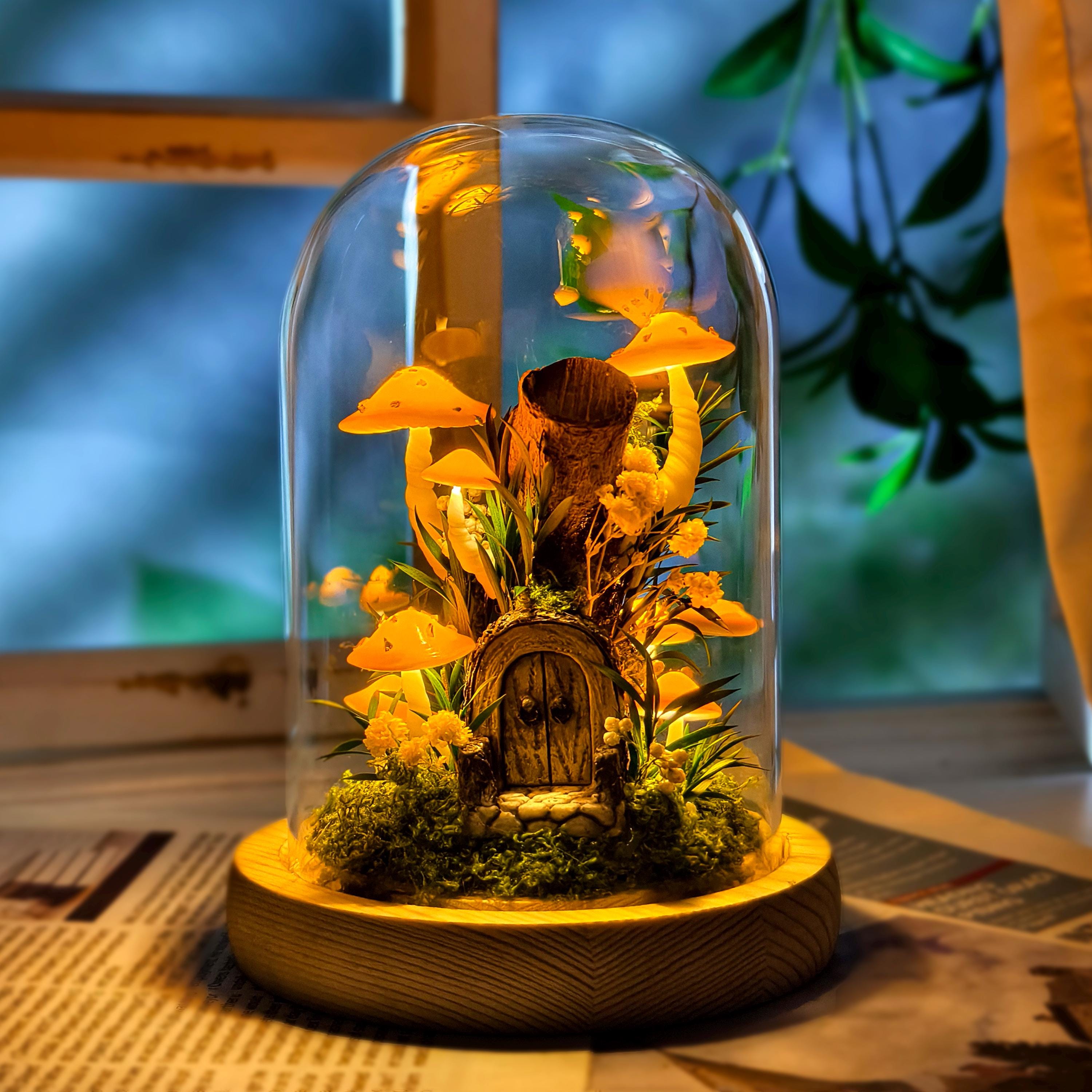 Mushroom glass dome - Etsy België, image size:3000x3000