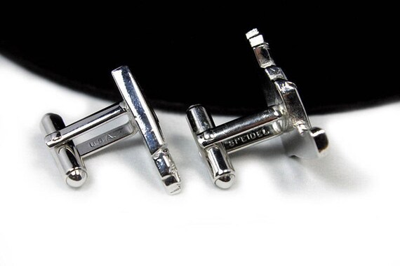 Speidel Drill Cuff Links - Sunbeam Drill, Vintage… - image 4