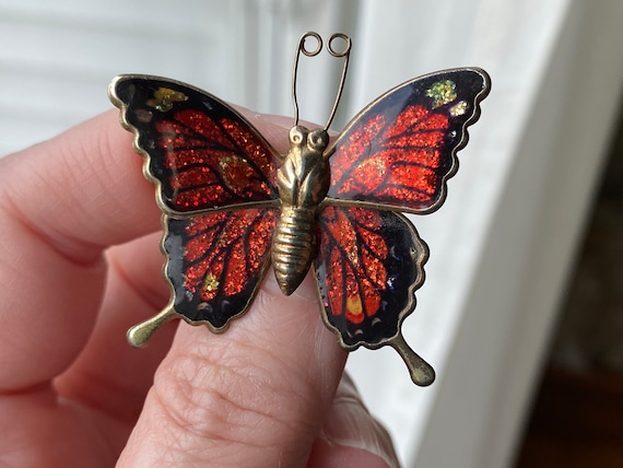 Petite Broche Papillon Vintage - Sans Marque, Fabrication Taiwan
