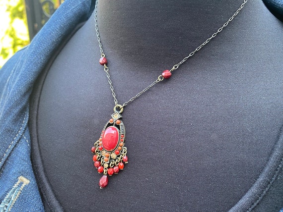 Boho Style Necklace, ca. 1990s - image 3