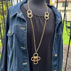 Accessocraft Pendant Statement Necklace, ca. 1970s