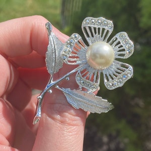 Sarah Coventry Nocturne Flower Brooch, ca. 1966