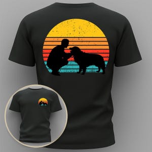 Dog and Human Silhouette T-Shirt | Statement T-Shirt by TeeandCap