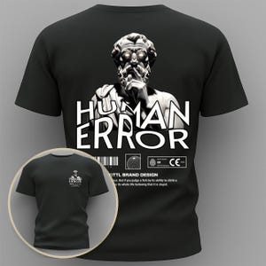 Human Error T-Shirt | Statement T-Shirt by TeeandCap