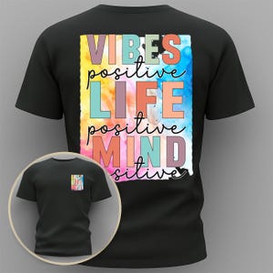 Positive Vibes Leben T-Shirt | Statement T-Shirt von TeeandCap