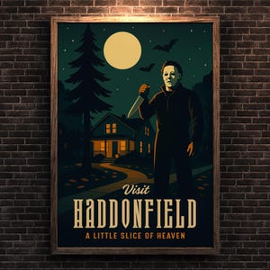Michael Myers Halloween Movie Poster: Haddonfield Horror Art Print