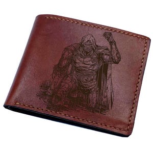Dr. Doom leren portemonnee op maat, Doomsday gepersonaliseerd cadeau voor je vriend, verjaardagscadeau voor hem - 190426