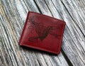 Spiderman genuine leather wallet, superheroes custom name engrave gift, wallet for kid product logo