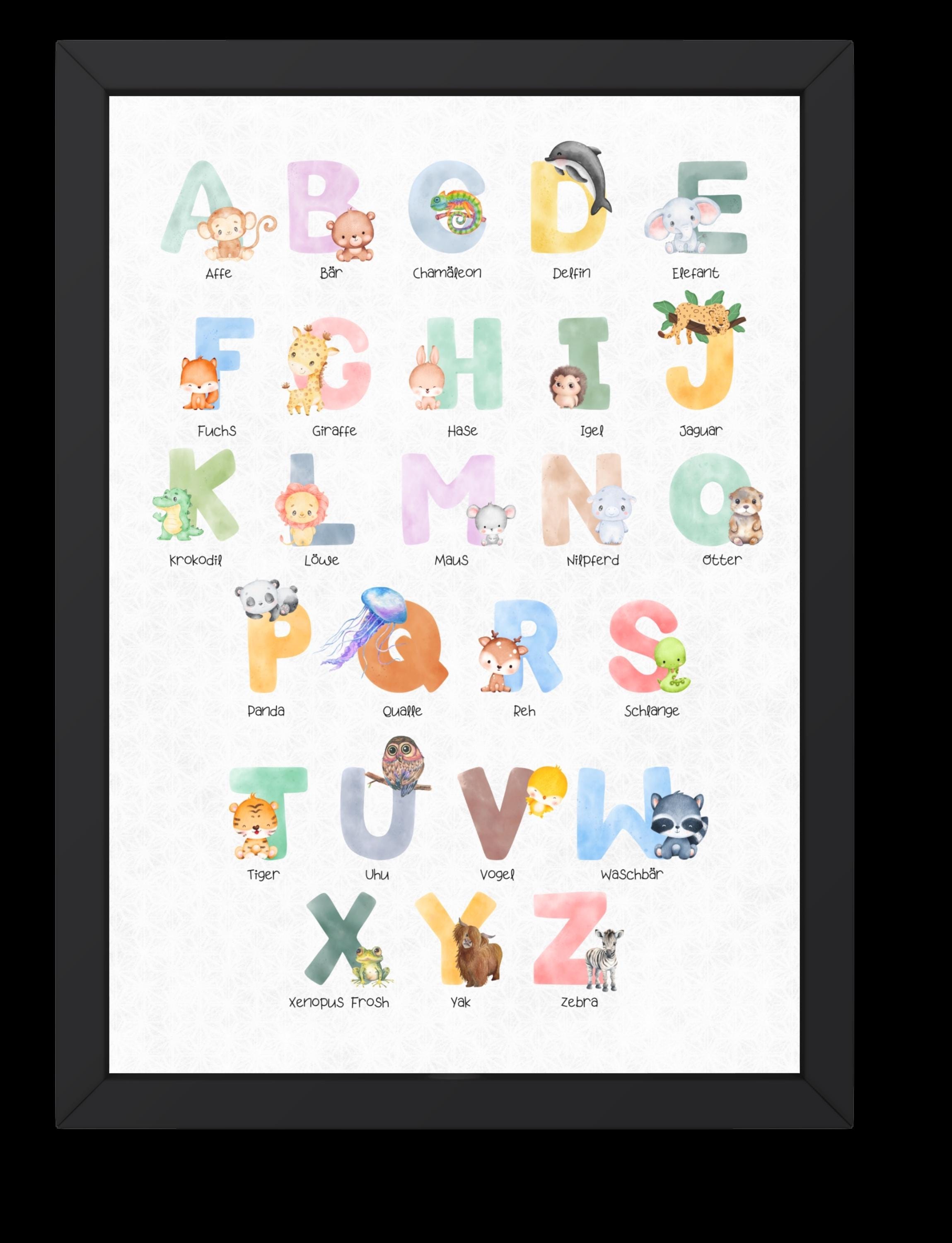 ABC Alphabet Learning Poster | Animal Poster | Nursery Poster | School ...