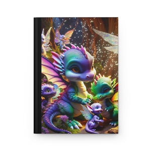 Whimsical Dragon & Fairy Hardcover Journal - Perfect for Kids, Fantasy Lovers, or Gift Giving | Writing Notebook, Sketchbook, Diary, [...]