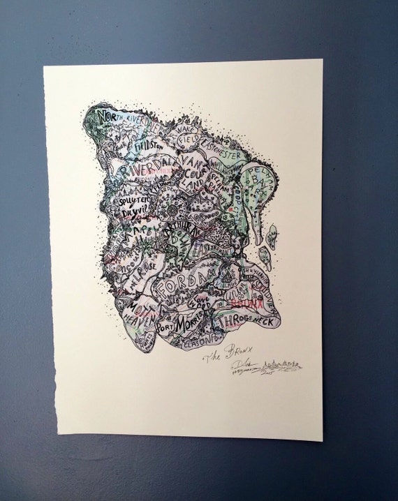 Map of The Bronx