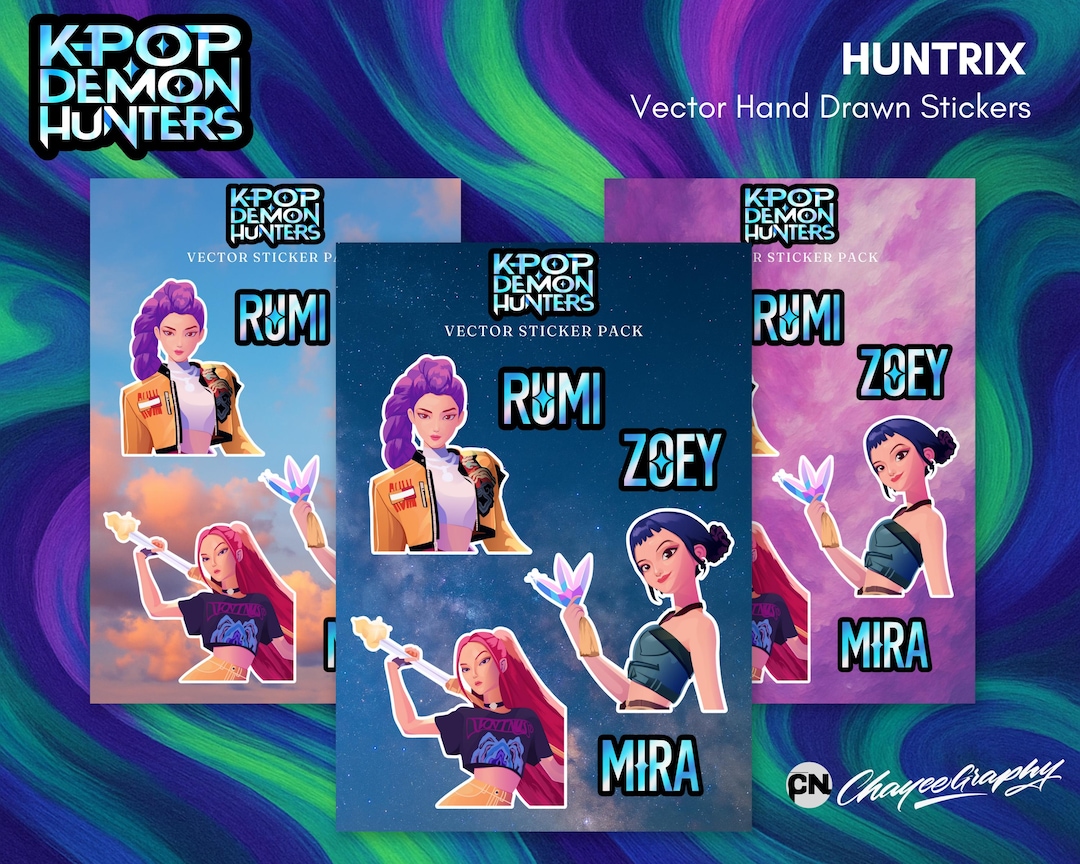 K-Pop Demon Hunters Starter Pack – Album Stickers + 2 Sachets Figurines Surprise + Poster Exclusif – Idéal Pour Fans Et Collectionneurs