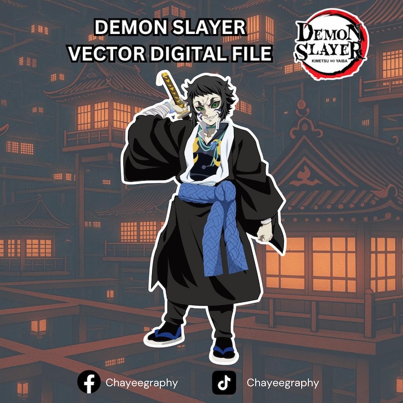 Kaigaku - Demon Slayer Hand Drawn Vector by Chayeegraphy - Etsy