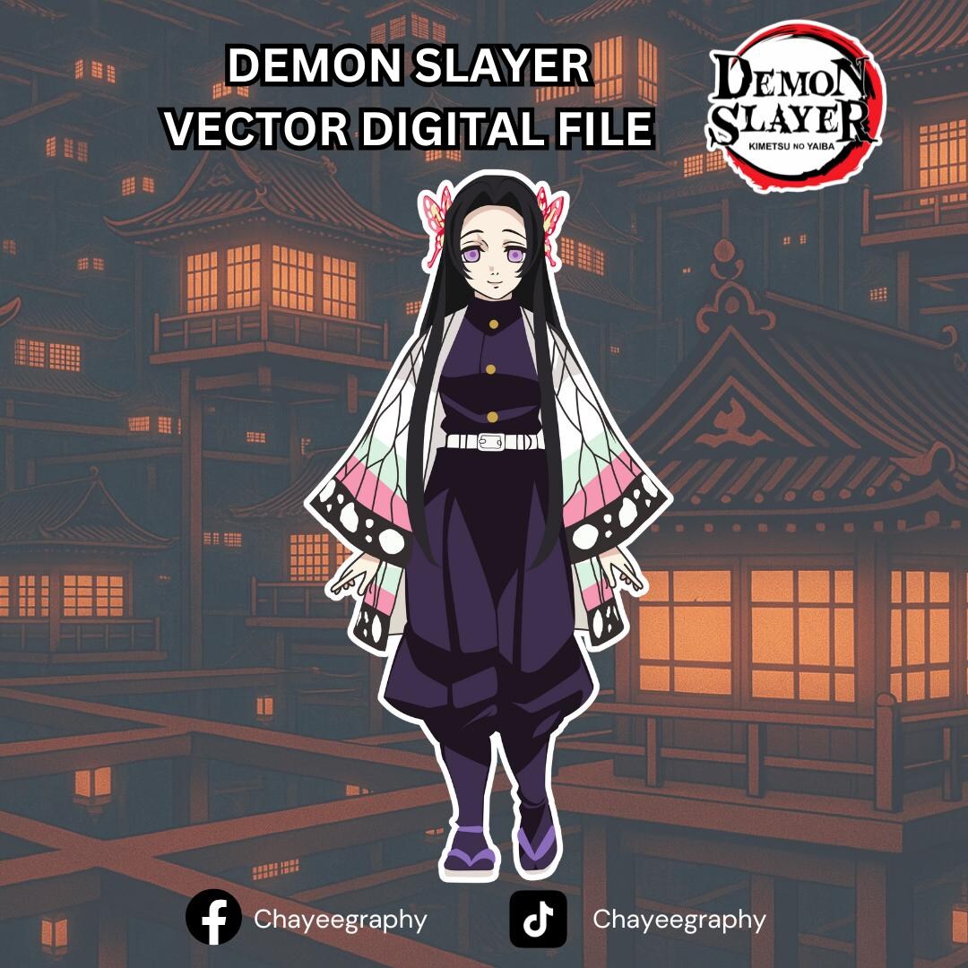 Kanae Kocho - Demon Slayer Hand Drawn Vector by Chayeegraphy - Etsy
