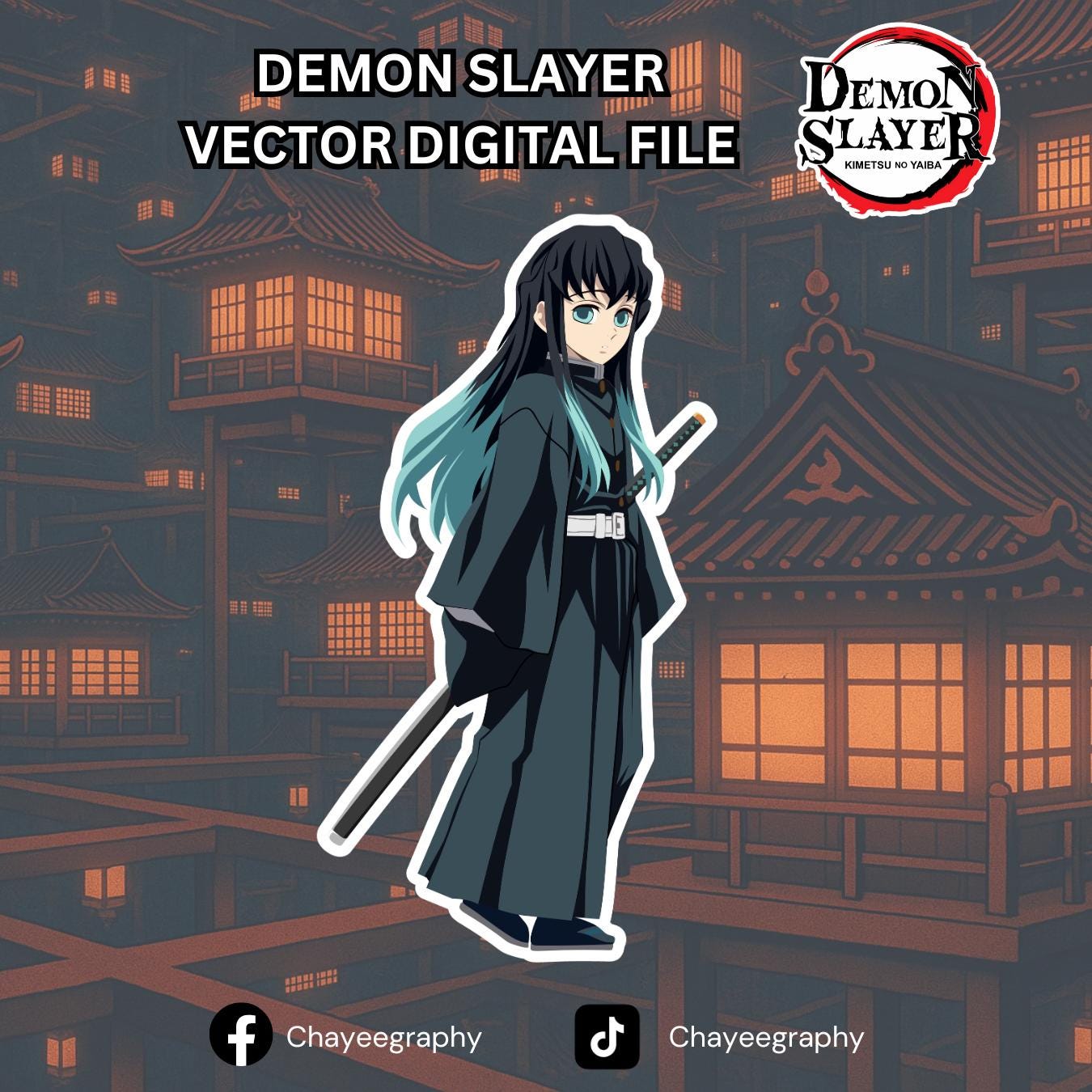 Petite Serviette Demon Slayer Tokito - Sega - Blanc