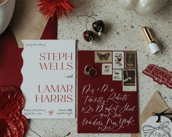 Custom Invitation Deposit, Bespoke Wedding Suite Design - Deposit Only