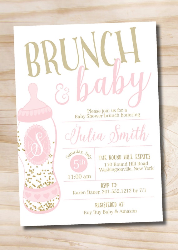 baby bottle invitations