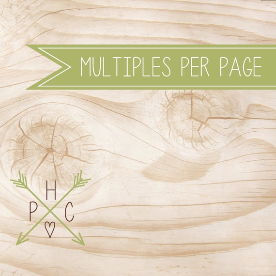 ADD ON >>> 2 or 4 Per Page <<< Save on Paper with Multiples Per Page >>> DIY <<< Il_570xn