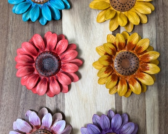 3-calowy ręcznie robiony skórzany słonecznik z systemem magnetycznym